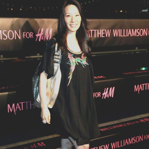 MATTHEW WILLIAMSON H&M NEW NWT $199 SZ 6 S SMALL BLACK SILK EMBROIDERED DRESS - Picture 4 of 15